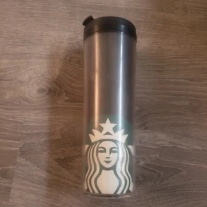 2010 2011 Starbucks Black 20 oz Acrylic Travel Tumbler Coffee Mug Cup READ DESC - Imagen 1 de 11