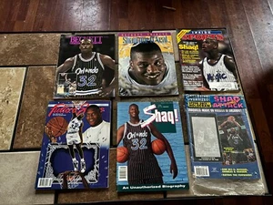 LOT OF 6 VINTAGE SHAQUILLE O’NEAL MAGAZINES 1 UNOPENED!! - Picture 1 of 16