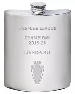 Liverpool 2019-20 Premier League Champions, 6oz Pewter Hip Flask - Picture 1 of 5