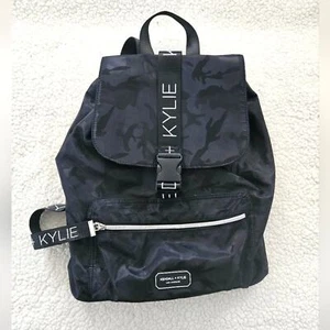 Kendall + Kylie black and green backpack zipper drawstring buckle closures - Picture 1 of 16
