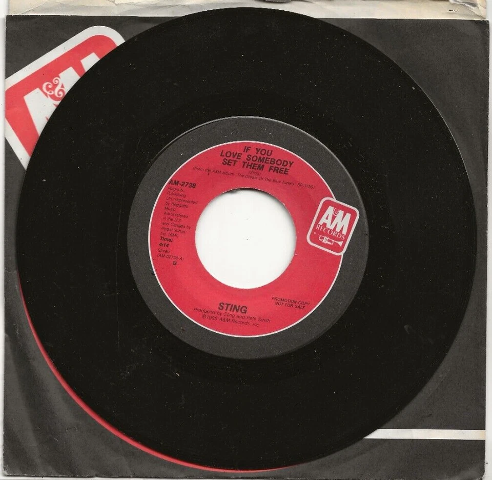 STING IF YOU LOVE SOMEBODY, SET THEM FREE RARE USA PROMO SINGLE, MINT - Image 1 of 1
