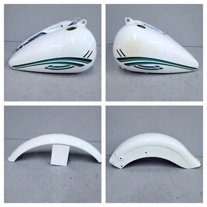 Harley Custom Painted Tins Set FX Softail '84-'96 White and Green 15296 - Picture 1 of 24