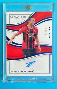 2023-24 Immaculate AC Milan Zlatan Ibrahimovicc Auto 7/10 - Picture 1 of 2