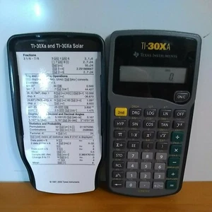 TEXAS INSTRUMENTS TI-30Xa SOLAR CALCULATOR - Picture 1 of 4