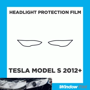 Pour Tesla Modèle S 12 + Transparent Phare Rayures Protection Film Ppf - Picture 1 of 3