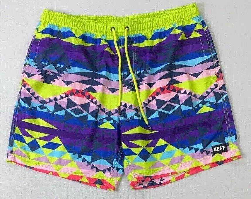 Men's Neff Polyester 7" Inseam Board Shorts Swim - Image 1 of 1