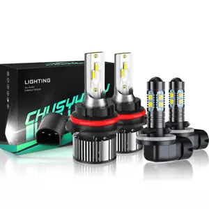 Para For Nissan Altima 1998 1999 2000 2001 LED faro Hi/lo haz niebla Bombillas - Picture 1 of 20