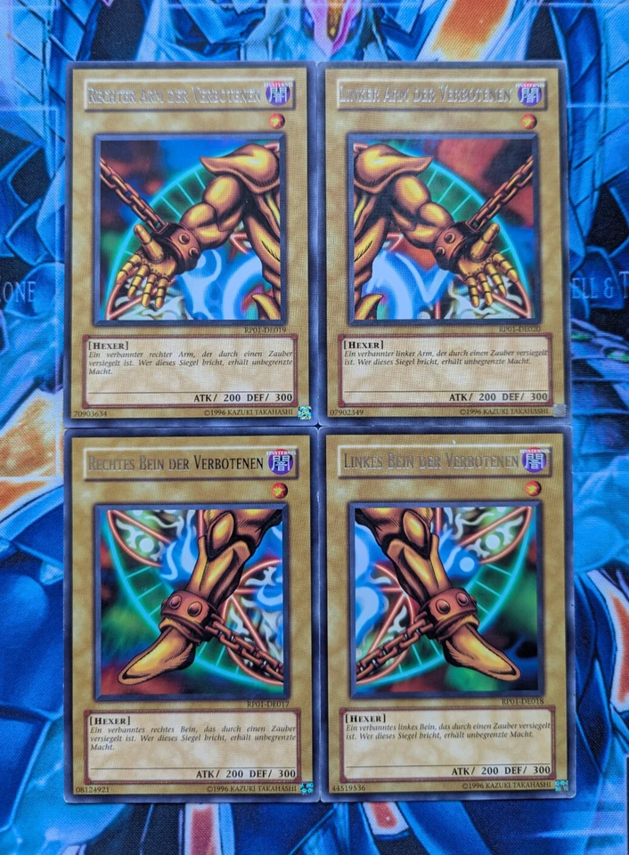Yu-Gi-Oh! Exodia - SET Linkes Bein Der Verbotenen RP01-DE018 Rechter Arm Deutsch - Bild 1 von 1