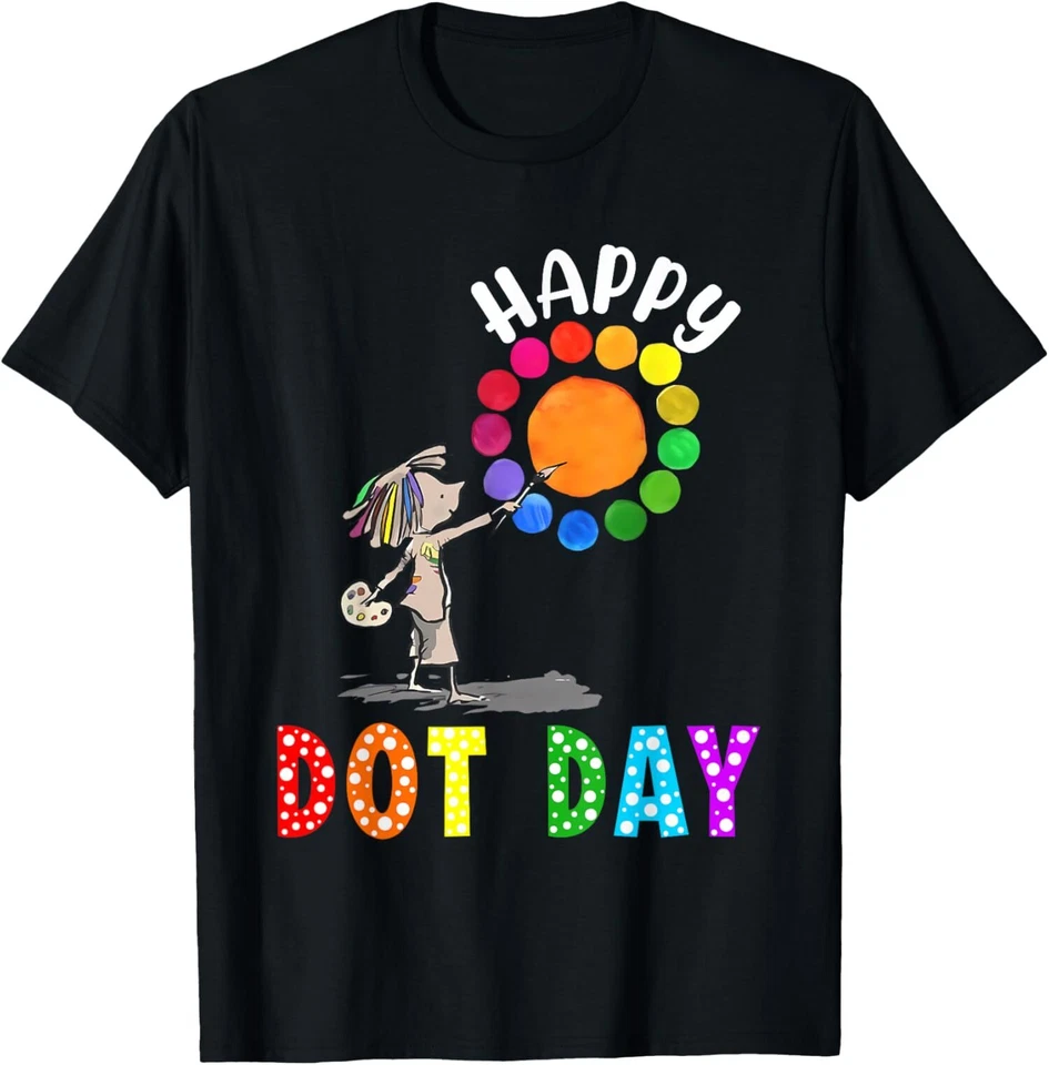 Camiseta Unisex Feliz Lunares Coloridos Día Internacional del Lunto Niños Foto 1 de 1