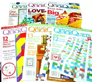 McCall's Quick Quilts Magazine - Mixed Lot Of 6 Magazines - 2016-2018 - Picture 1 of 4