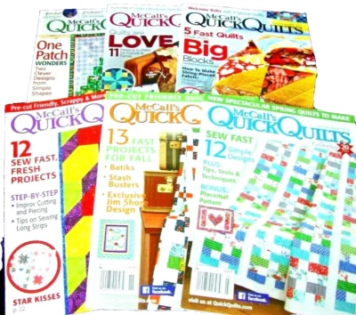 McCall's Quick Quilts Magazine - Mixed Lot Of 6 Magazines - 2016-2018 - Image 1 of 4