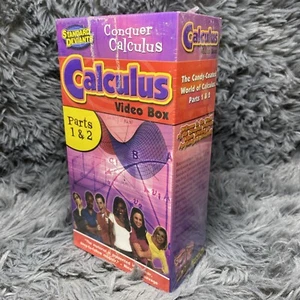 Calculus Video Box: Parts 1 & 2 The Standard Deviants 2002 VHS Tape 2 Set Learn - Picture 1 of 7