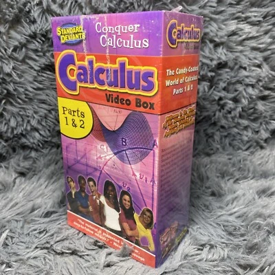 Calculus Video Box: Parts 1 & 2 The Standard Deviants 2002 VHS Tape 2 Set Learn - Image 1 of 4