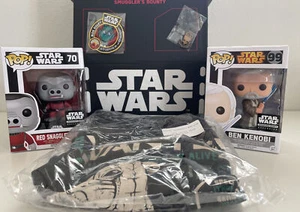 Funko Star Wars POP Smuggler's Bounty Box Ben Kenobi Snaggletooth LG Shirt Pin - Imagen 1 de 12