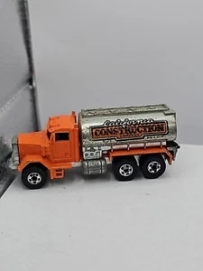 Vintage 1979 Hot Wheels Blackwall Peterbilt California Tanker Fuel Truck HK - Picture 1 of 4