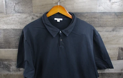 James Perse Polo Shirt Mens XXL 5 Standard Black Short Sleeve Made in USA - Image 1 of 4