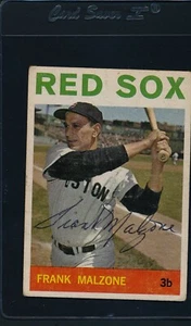 1964 Topps #60 Frank Malzone Red Sox Signed Auto *1184 - Picture 1 of 1