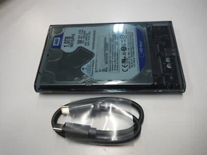 External Western Digital Blue 1TB 5400RPM SATA USB-C to USB-C - Picture 1 of 3