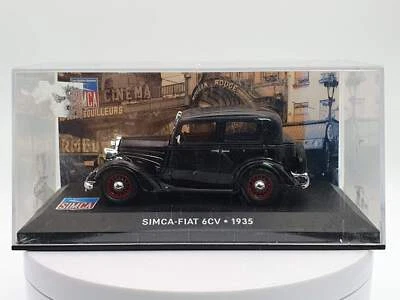 Fiat Simca Balilla 4 marce Edicola 1/43 Nero - Immagine 1 di 4