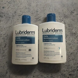 2 Pack Lubriderm Daily Moisture Fragrance Free Lotion, 6 Fl. Oz. Normal to Dry - Picture 1 of 2