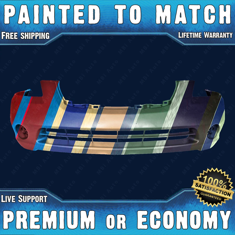 NEW Painted To Match Front Bumper Cover Rite Fit for 2002-2004 Nissan Altima 4dr - Image 1 of 4