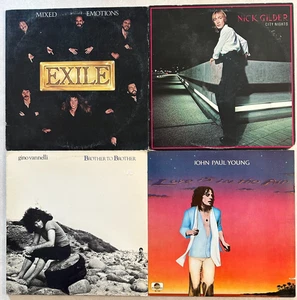 YACHT ROCK 4 vinyl LP lot- Exile- Nick Gilder - Gino Vannelli - John Paul Young - Imagen 1 de 5