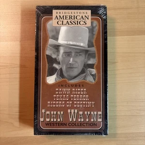 VHS JOHN WAYNE Western Collection Dawn Rider/Texas Terror/Riders of Destiny - Picture 1 of 4