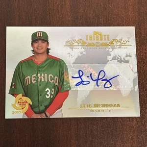 2013 Topps Tribute WBC Auto Luis Mendoza #WTA-LM2 Auto Mexiko Autogramm - Bild 1 von 2