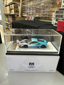 FERRARI F8 TRIBUTO MANSORY WITH FEMALE FIGURE 1/64 CAR BY AURORA MODEL AM - Picture 1 of 9