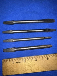 Vintage Stanley Brace Bits Flat head & Phillips Screwdriver Bits Variety Sizes - Picture 1 of 13