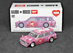 KAIDO HOUSE MINI GT Datsun 510 Wagon 012 Sakura Pink JDM 1/64 Diecast - Picture 1 of 7