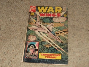 1968 War Wings Charlton Comic Book #1 - LAST OF THE GIANTS - Nice Copy!!! - Bild 1 von 2