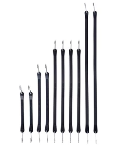 Rubber Bungee Cords with Hooks, Heavy Duty Bungee Straps, Assorted Sizes with... - Picture 1 of 9