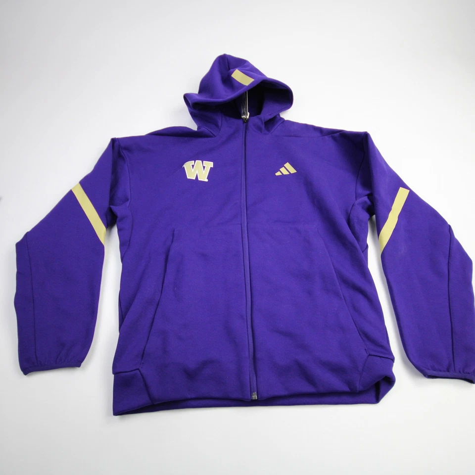 Chaqueta Adidas Washington Huskies para hombre púrpura nueva Foto 1 de 1