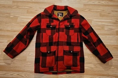 Vintage 50s Woolrich Wool Mackinaw Jacket 505 Buffalo Plaid Hunting Size 40 - Image 1 of 4
