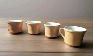 Premiere Durastone Orange P9200 Otagiri tazza caffè metà secolo set di 4 Giappone - Foto 1 di 7
