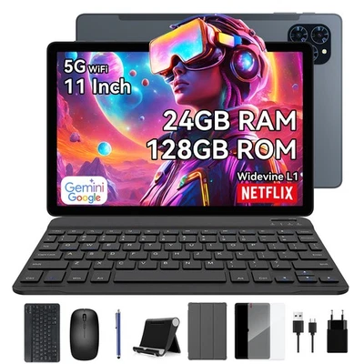 Tablette KINGRID T90 WiFi 11 Pouces Andriod16 24Go+128Go 8000mAh Gemini AI 2.0 - Photo 1/4
