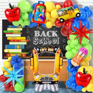 Back to School Balloon Arch Garland Kit - 155 PCS Rainbow Balloons, Pencil Schoo - Picture 1 of 12