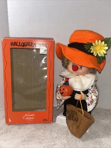 Vtg Halloween SANTAS Best Animated CLOWN TRICK OR 13" Thanksgiving - Picture 1 of 12