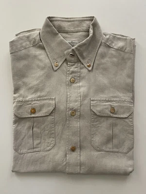 Sartoria Ripense camicia in lino tagliata e cucita a mano - Immagine 1 di 4