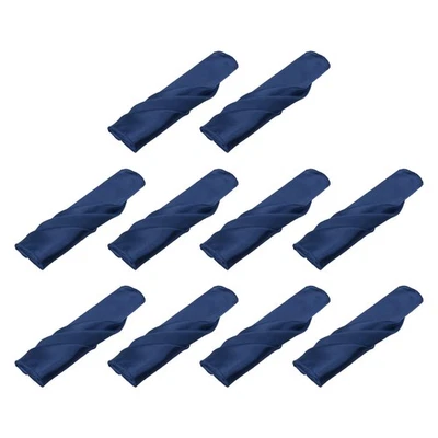 10pz tovaglioli stoffa blu navy tovaglioli da tavola in raso tovaglioli 17x17" - Immagine 1 di 4