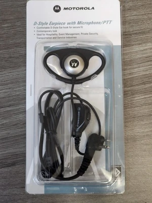 NEW! PMLN5001A Original Motorola D-Style Earpiece With Mic/PTT - Image 1 of 4