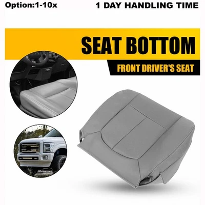 Cubierta de asiento de cuero inferior delantera para Ford F250 F350 F450 F550 2011-16 Foto 1 de 4