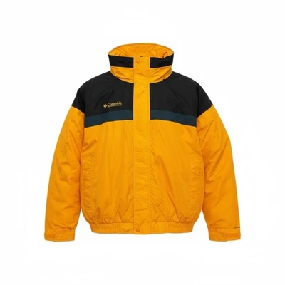 Vintage 90s Columbia Bugaboo Jacket Men’s XL Yellow Black Ski Coat Retro - Image 1 of 4