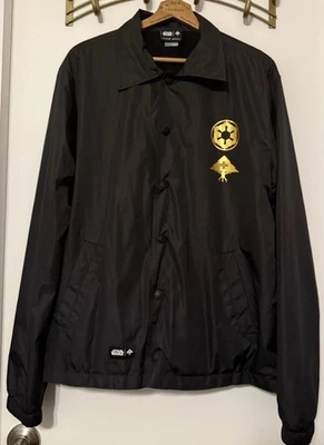 Lifted Research Group x Star Wars Jacket Men Medium Black Fleece Lined The Vader - Image 1 of 4