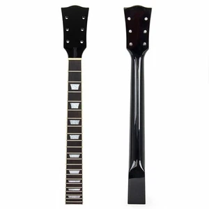 Stainless 22 Fret Electric Guitar Neck Black Rosewood Fretboard for Les Paul LP - Picture 1 of 9