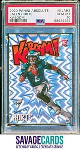 2020 Panini Absolute Kaboom! RC Jalen Hurts PSA 10 #K-JAH2 Philadelphia Eagles - Picture 1 of 3
