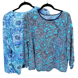 2 Lands End Talla 3X Prendas para el torso elásticas Nylon Mezcla Spandex Manga 3/4 Informales Todos los días - Imagen 1 de 12