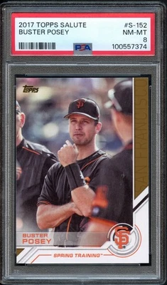 BB - 2017 - Topps Salute - #S152 - Buster Posey - PSA 8 - Image 1 of 2