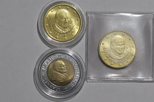 🧭 🇻🇦 VATICAN 500 LIRE 1992 + 50 EURO CENTS 2010+ 2013 B86 #107 ZH24 - Picture 1 of 2